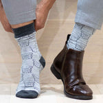 Men's Bulldog Face Socks - Gray/Charcoal