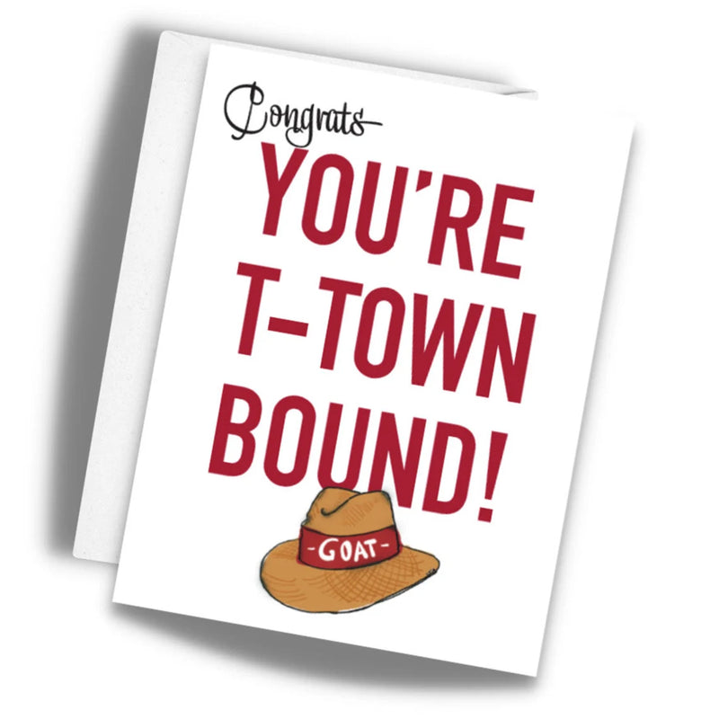 Greeting Card - T-Town Bound