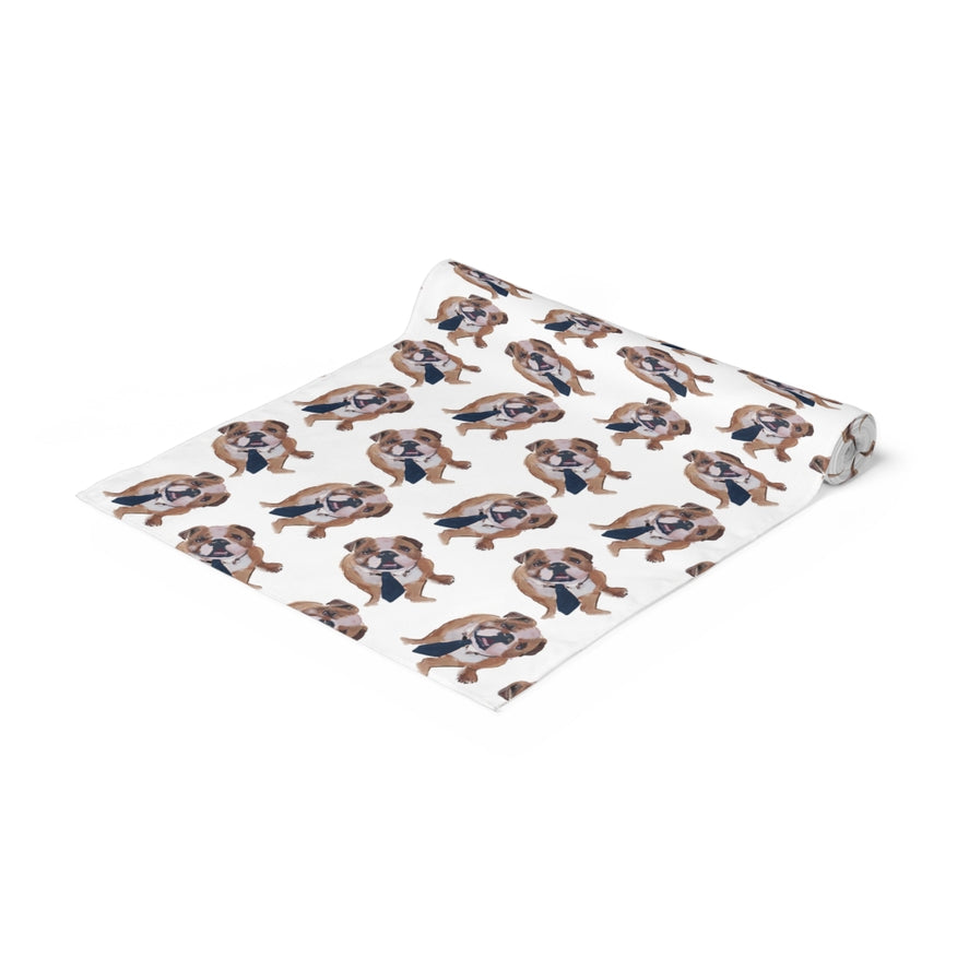 Alternate view of Table Runner - Bulldog - Bowtie/Neck Tie by Hey Y'all Party
