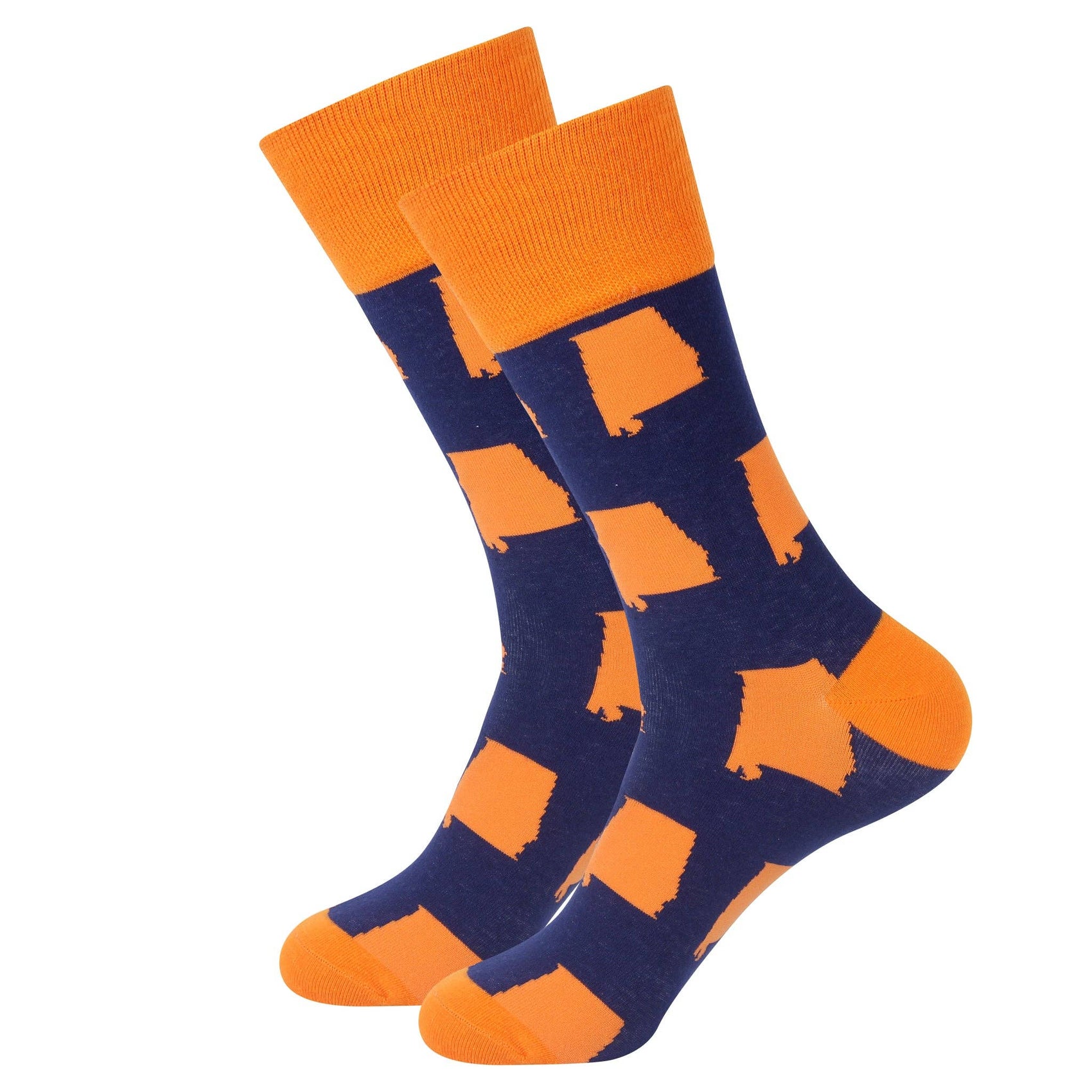 Alabama Socks - Blue/Orange by Barrel Down South