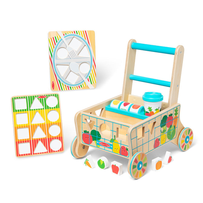 Alternate view of Wooden Shape Sorting Grocery Cart by Melissa & Doug