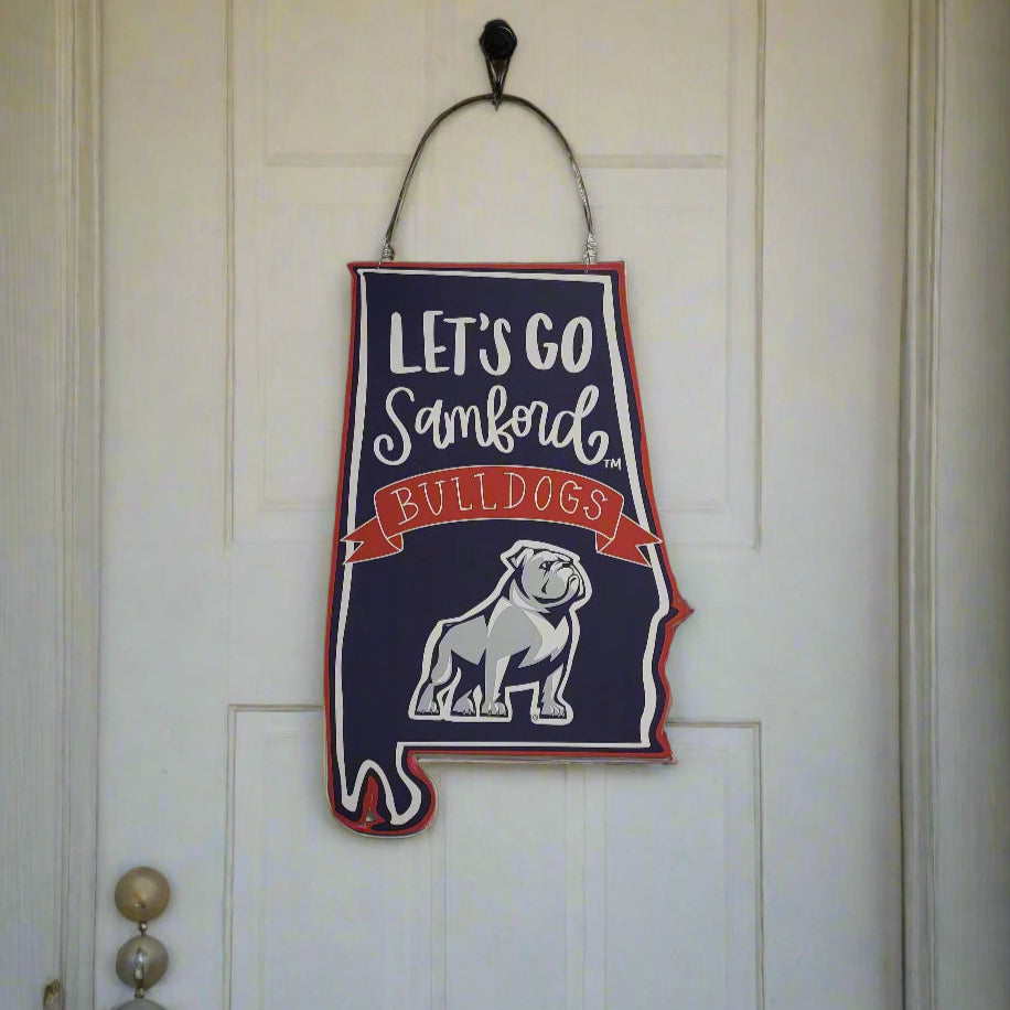 Samford Door Hanger - State of Alabama by Nelson Fine Art & Gifts