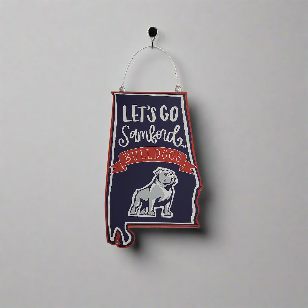 Alternate view of Samford Door Hanger - State of Alabama by Nelson Fine Art & Gifts