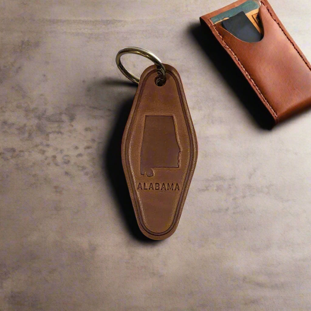 Alabama Leather Keychain – Motel Style