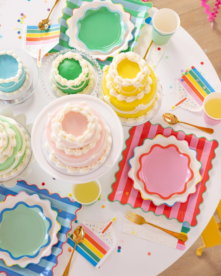 Detail view of Ric Rac Edge Dessert Plate by My Mind's Eye