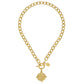 Bulldog Intaglio Toggle Necklace