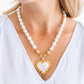 Mother of Pearl Heart Necklace