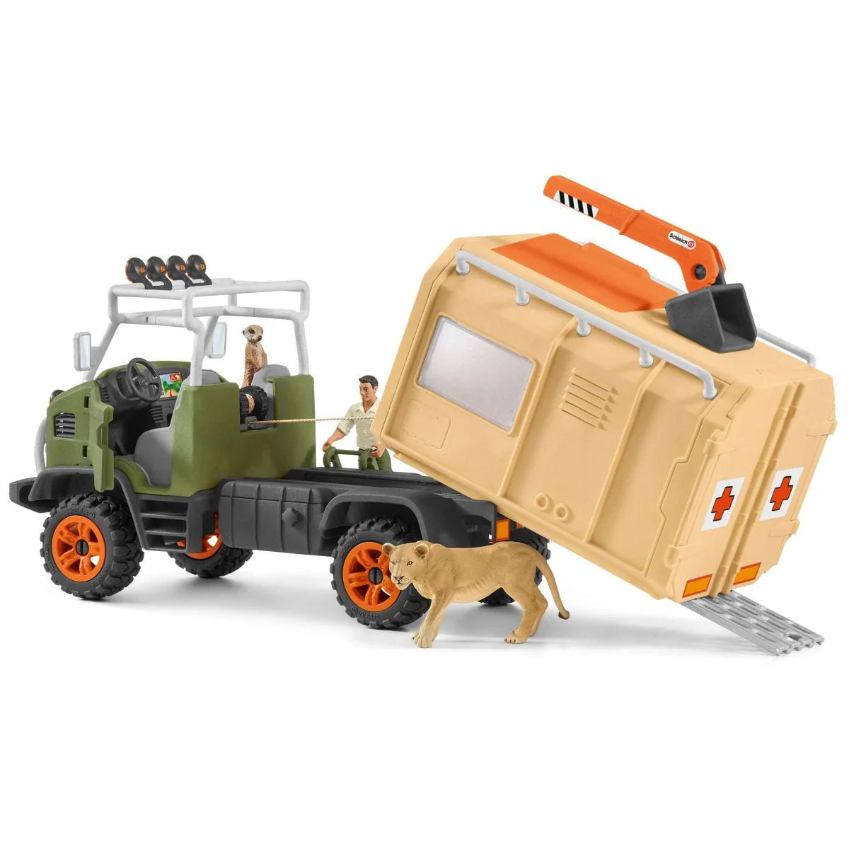 Alternate view of Wild Life Animal Rescue Truck by Schleich