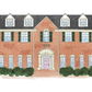 Framed Samford Sorority House Print