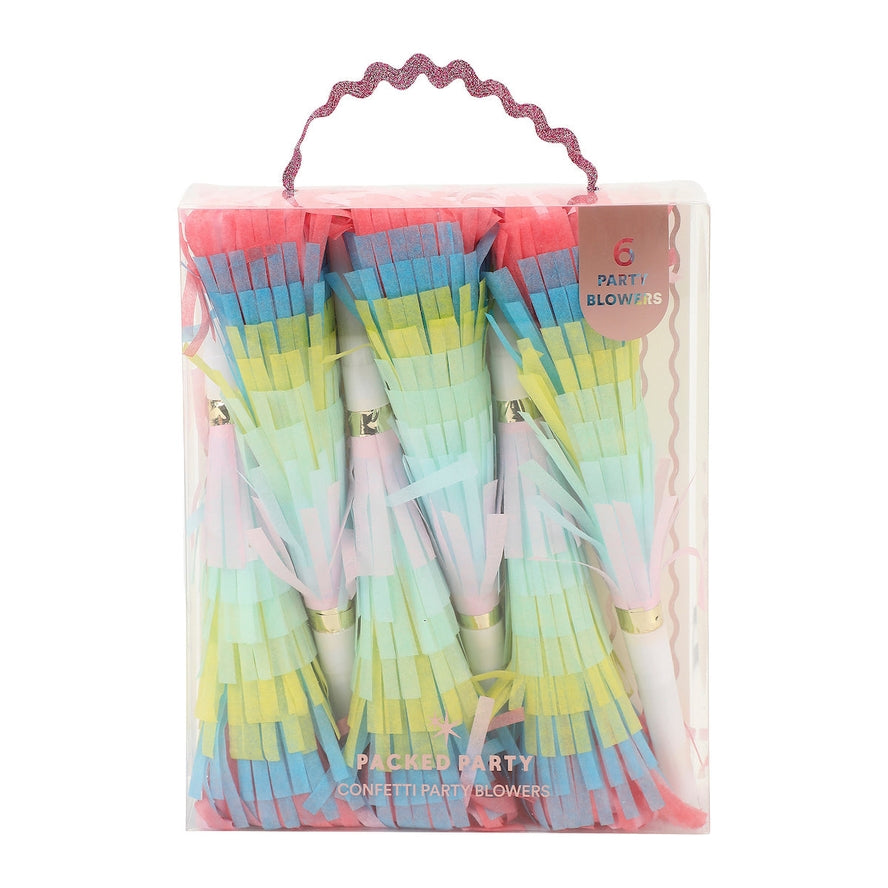 Alternate view of Frill Seeker Fringe Confetti Party Blowers by Packed Party