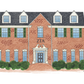 Framed Samford Sorority House Print