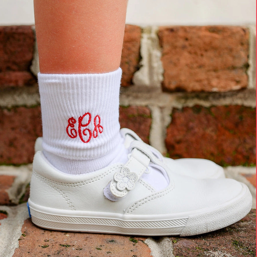 White Fold Over Socks - Toddler