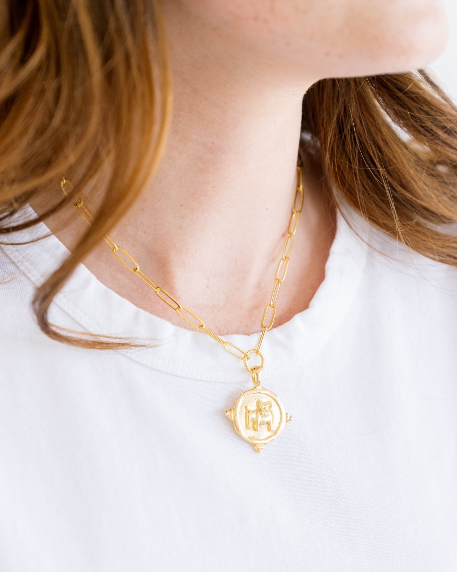Alternate view of Bulldog Paperclip Necklace by Susan Shaw