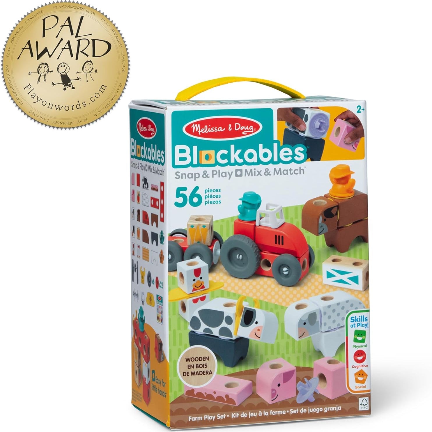 Blockables Farm Play Set, wooden by Melissa & Doug