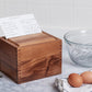 Ironwood Acacia Wood Recipe Box
