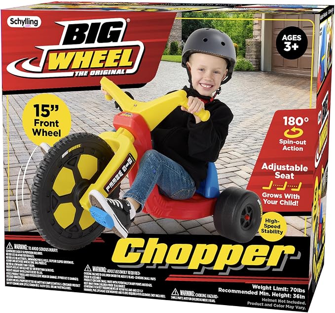 Close-up of Big Wheel Chopper by Schylling