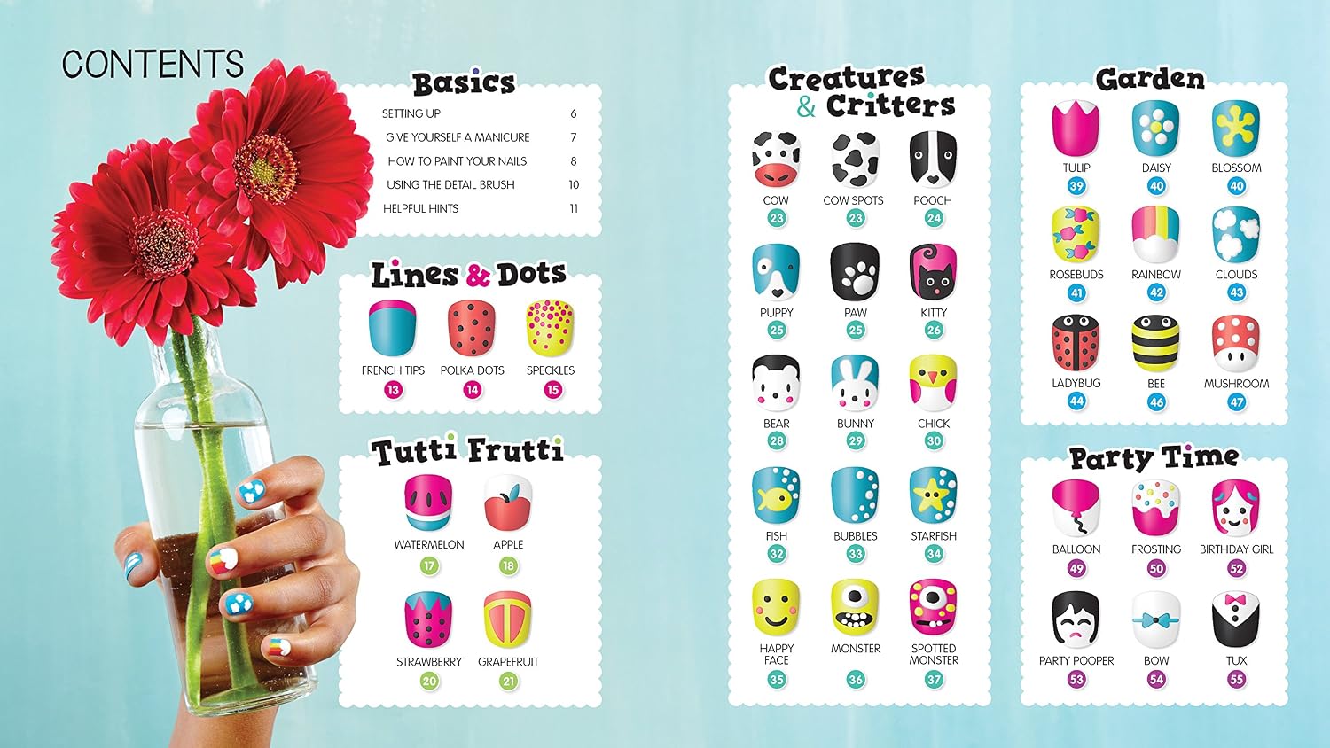 Detail view of Nail Art Activity Kit by Klutz