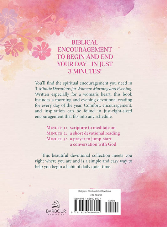 3-Minute Devotions for Women: Morning & Evening