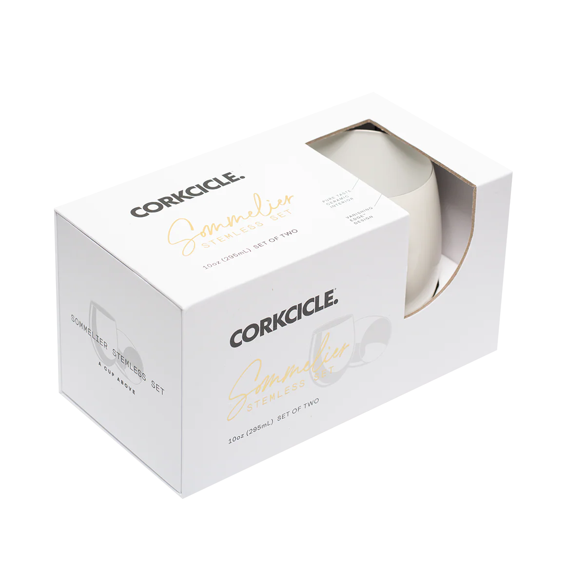 Corkcicle Sommelier Stemless Set