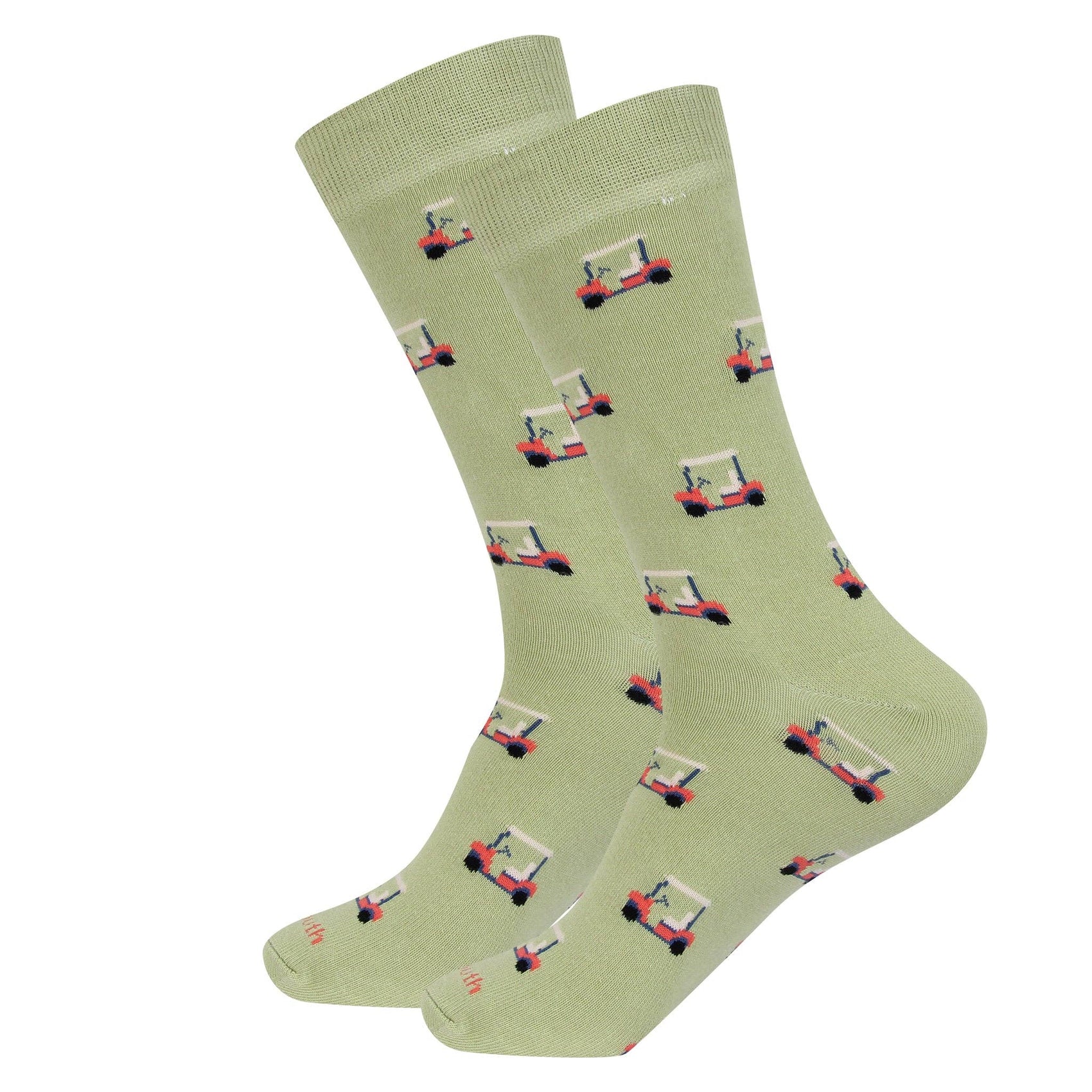 Green Golf Cart Socks by Barrel Down South
