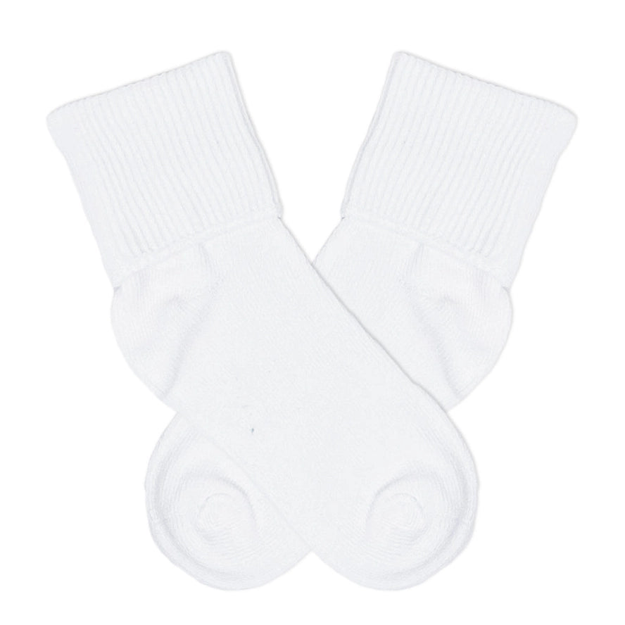 White Fold Over Socks - Toddler
