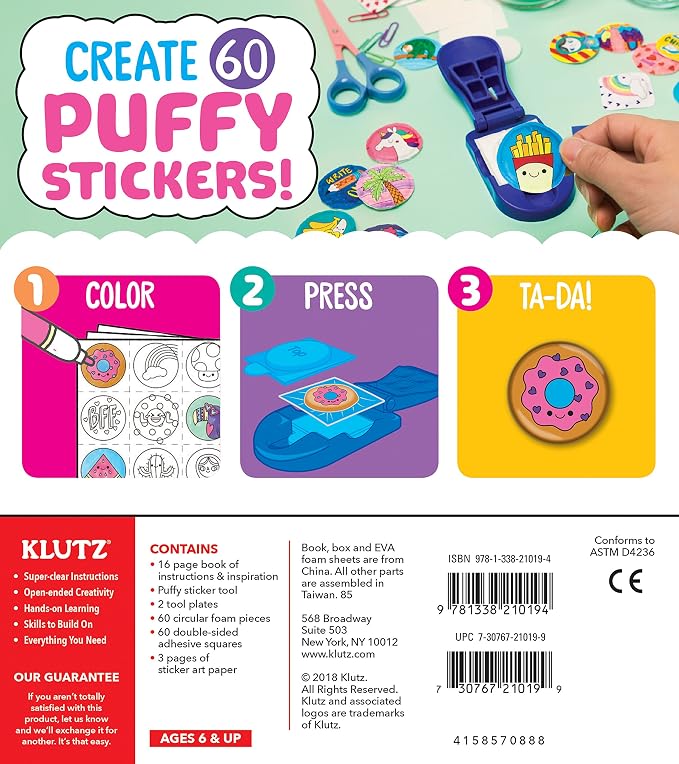 Alternate view of Make Your Own Puffy Stickers Activity Kit by Klutz