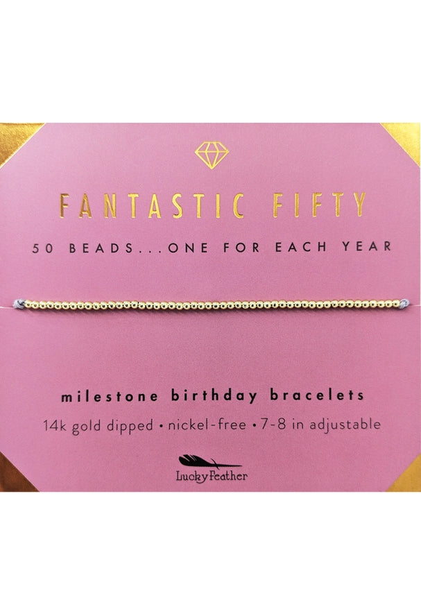 Milestone Birthday Bracelet