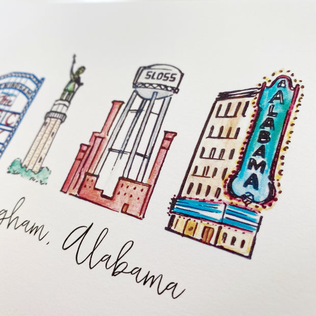 Notecard Set - Birmingham Landmarks