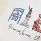 Notecard Set - Birmingham Landmarks