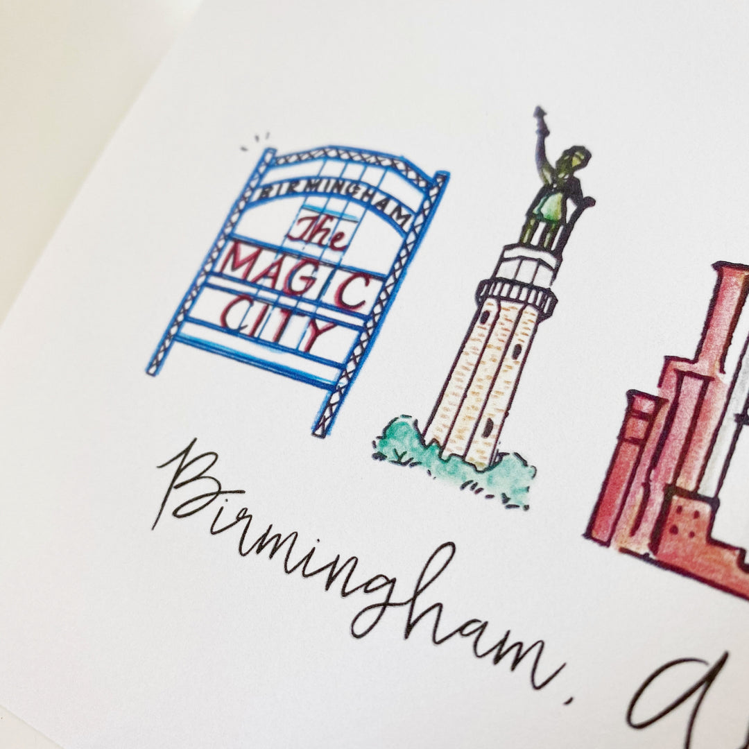 Notecard Set - Birmingham Landmarks