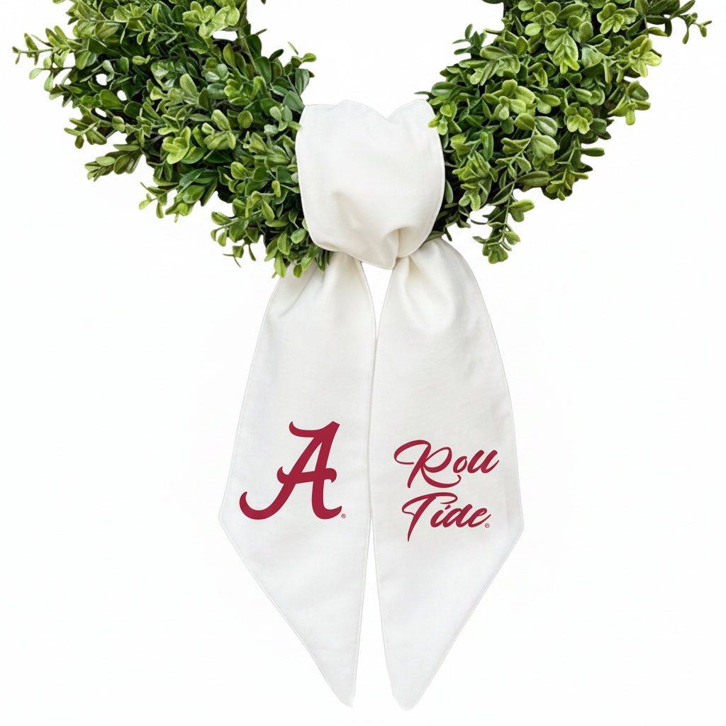 Alabama Logo Embroidered Wreath Sash