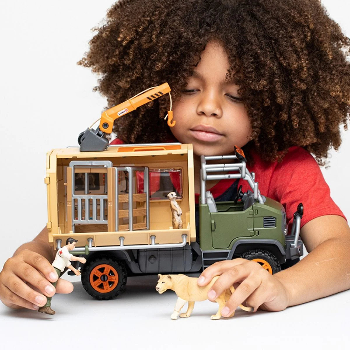 Detail view of Wild Life Animal Rescue Truck by Schleich