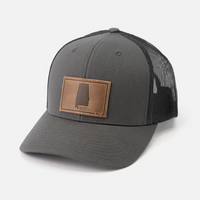 Alabama State Silhouette Leather Hat