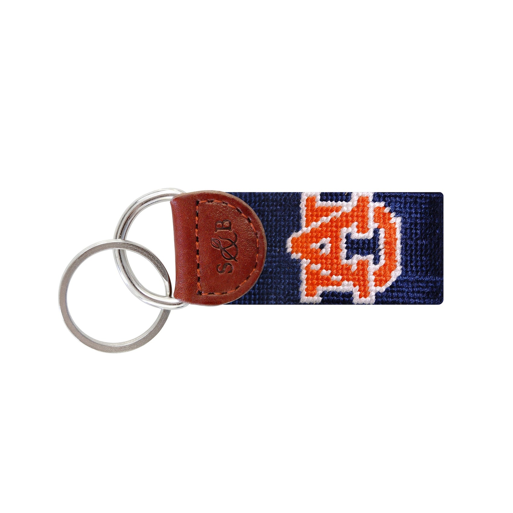Auburn Needlepoint Key Fob