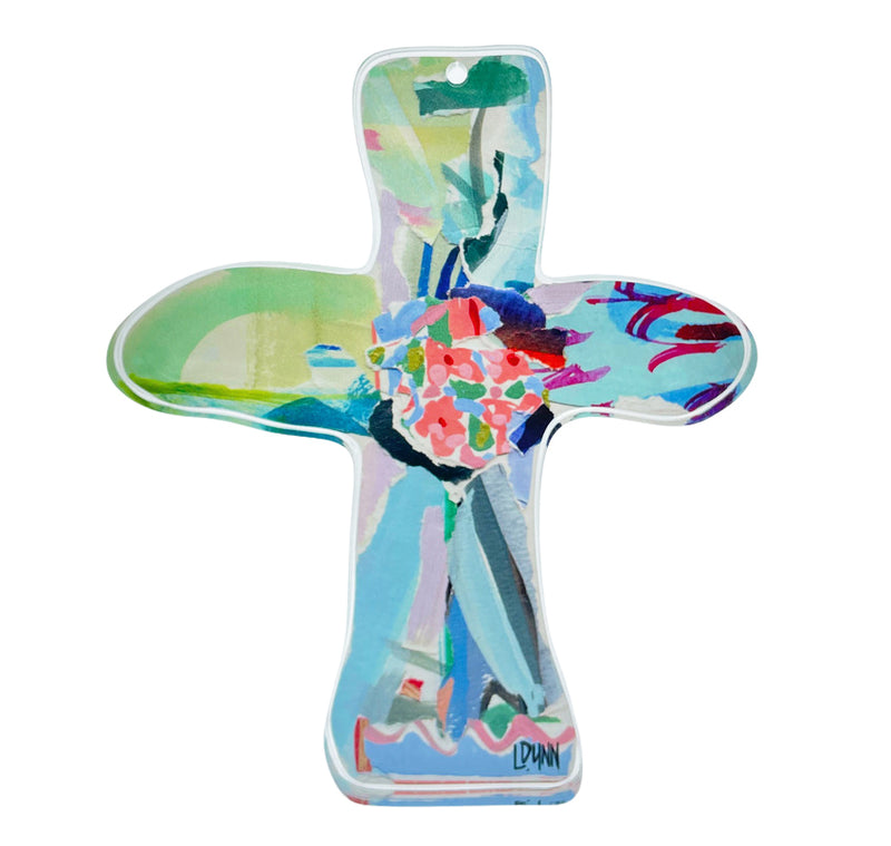 Everlasting Love Acrylic Cross - Blue