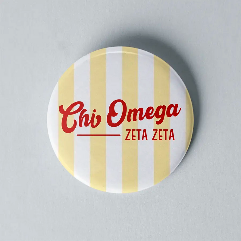 3" Sorority Stripe Button - Samford Local Chapter