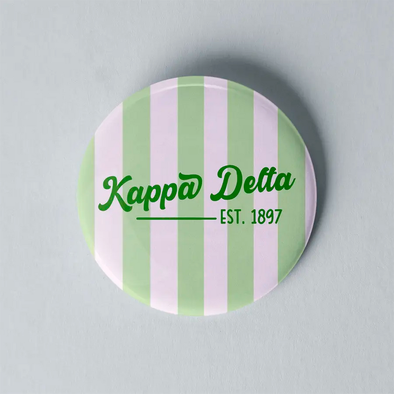 3" Sorority Stripe Button - Est Date
