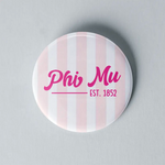3" Sorority Stripe Button - Est Date