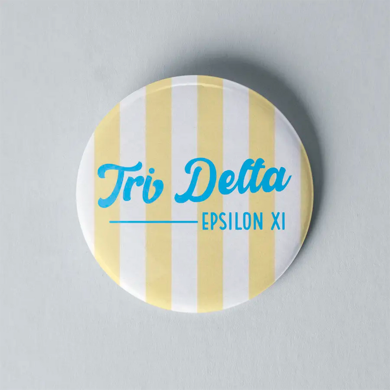3" Sorority Stripe Button - Samford Local Chapter