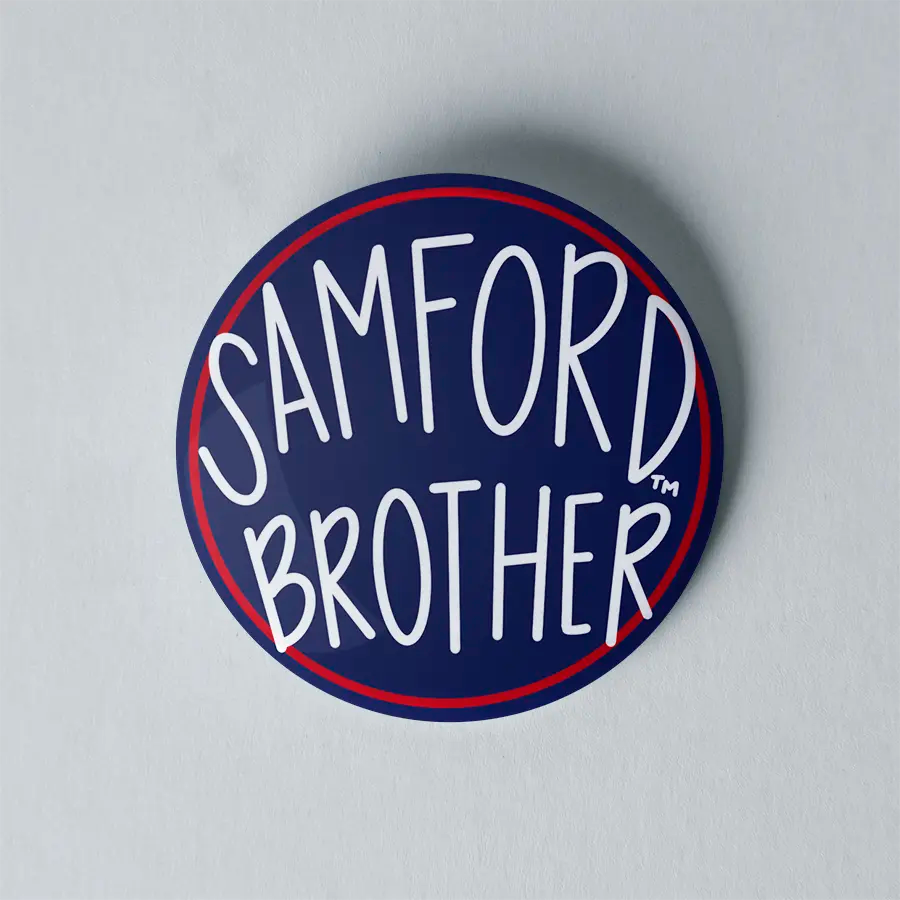 Samford 3" Button