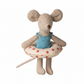 Beach Mouse with Float, Red Dot