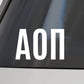Sorority Car Decal