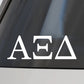 Sorority Car Decal