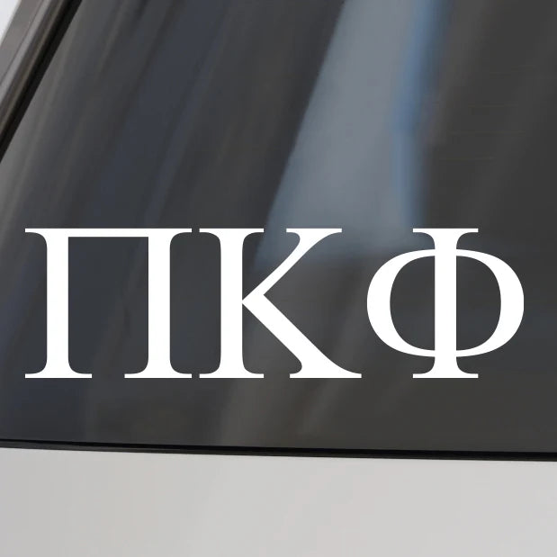 Fraternity Car Decal
