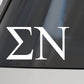 Fraternity Car Decal