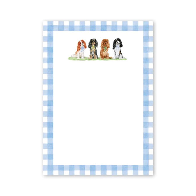 Cavalier Garden Gingham Notepad