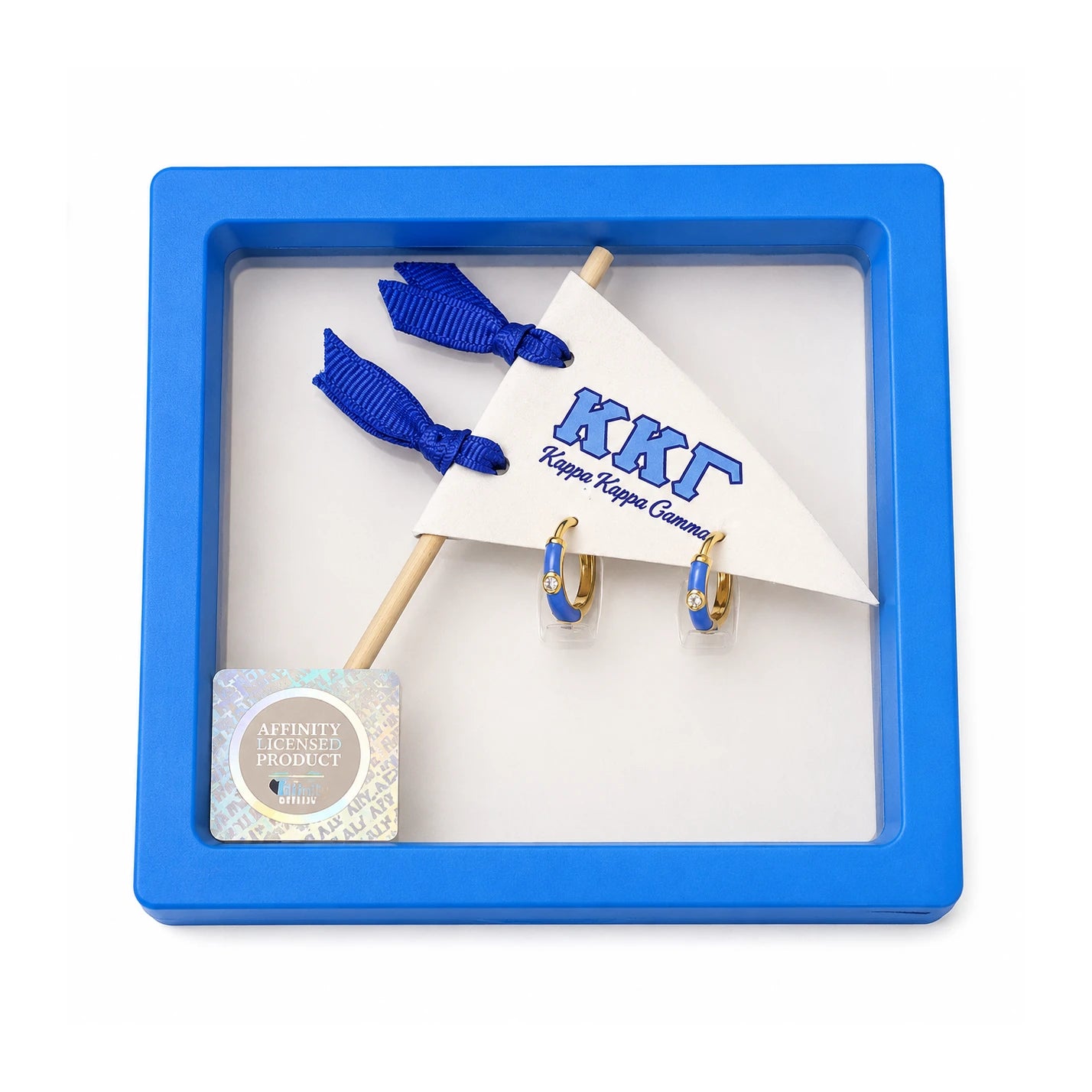 Kappa Kappa Gamma Hoops on Pennant Flag