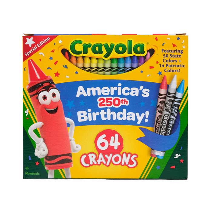 Crayons - America's 250th Birthday - 64 Pack