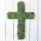 27" Boxwood Cross Door Hanger