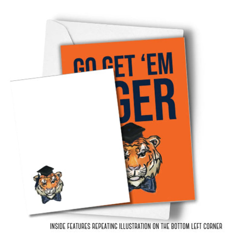 Greeting Card - Get 'Em Tiger